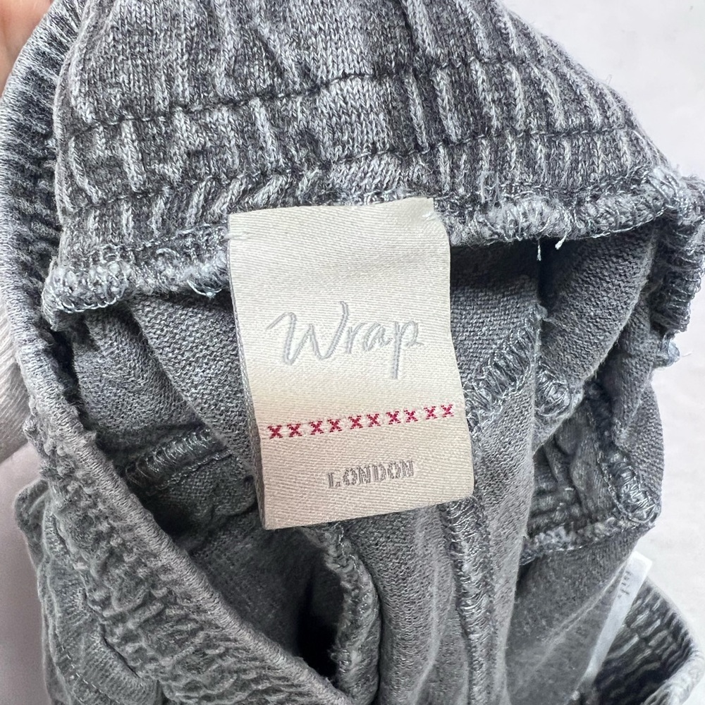 Wrap London Hemp Organic Cotton Jogger Pull On Pants Washed Gray Sz US 4 - Picture 9 of 11